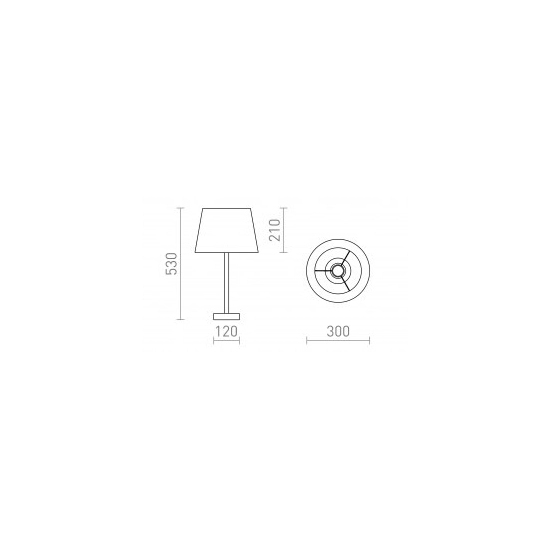 MAUI/AMBITUS 30 stołowa Polycotton biała/drewno 230V LED E27 15W R14035 Rendl light studio