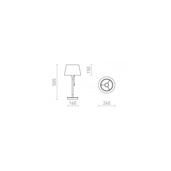 KEITH/ALVIS 24 stołowa z USB kremowo - biała buk 230V LED E27 11W R14038 Rendl light studio