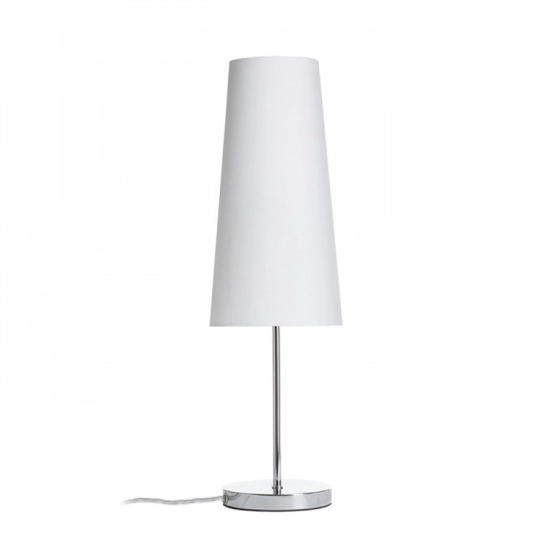 NYC/CONNY 15/30 stołowa Polycotton biała/nikiel 230V LED E27 11W R14050 Rendl light studio