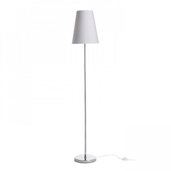 NYC/CONNY 25 podłogowa Polycotton biała/chrom 230V LED E27 15W R14074 Rendl light studio
