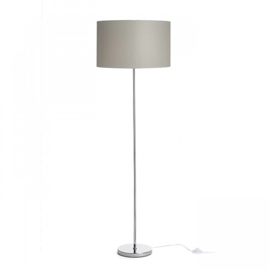 NYC/RON 40/25 podłogowa Chintz jasno szara/chrom 230V LED E27 15W R14081 Rendl light studio