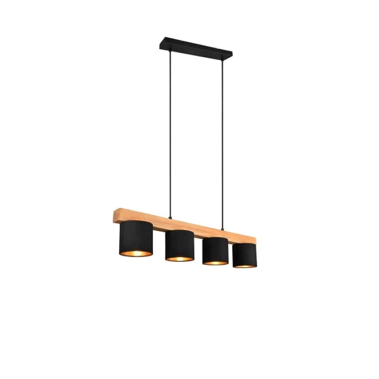kinkiecik.pl Lampa wisząca czarna CAMERON R30654002 TRIO