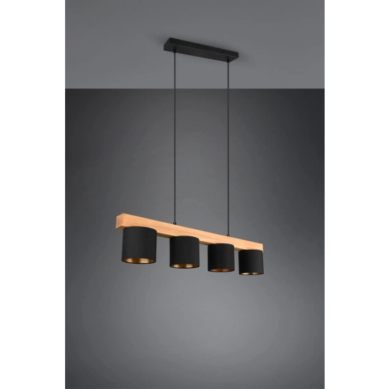 kinkiecik.pl Lampa wisząca czarna CAMERON R30654002 TRIO