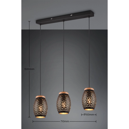 BIDAR – R31573080 excl. 3x E27 · max. 28W TRIO