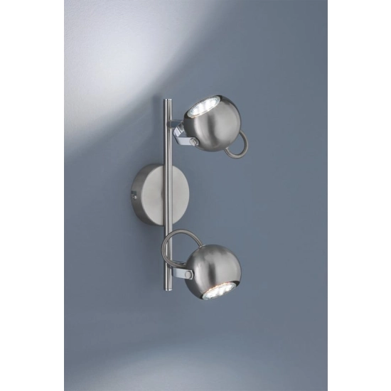 kinkiecik.pl Plafon srebrny spot 2L BASTIA R80052007 TRIO
