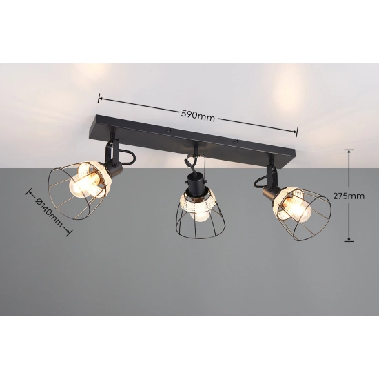 JEROME – R86233032 excl. 3x E27 · max. 10W TRIO