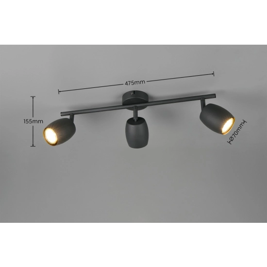NANCY – R86263032 excl. 3x GU10 · max. 35W TRIO