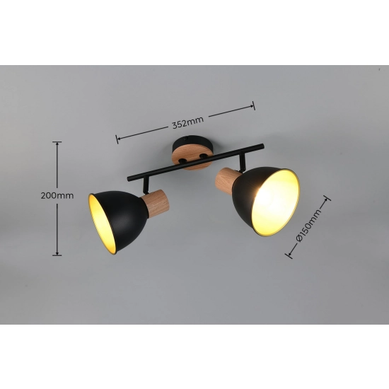 DELUME – R86672032 excl. 2x E27 · max. 40W TRIO