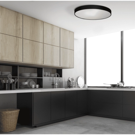 Rapido plafon duży czarny 4000K LP-433/1C L BK Light Prestige - zdjęcie produktu