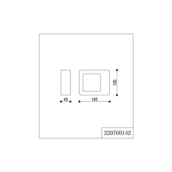 kinkiecik.pl Kinkiet RENO – 220760142 incl. 1x COB LED, 4,5W · 1x 450lm, 3000K IP54 TRIO