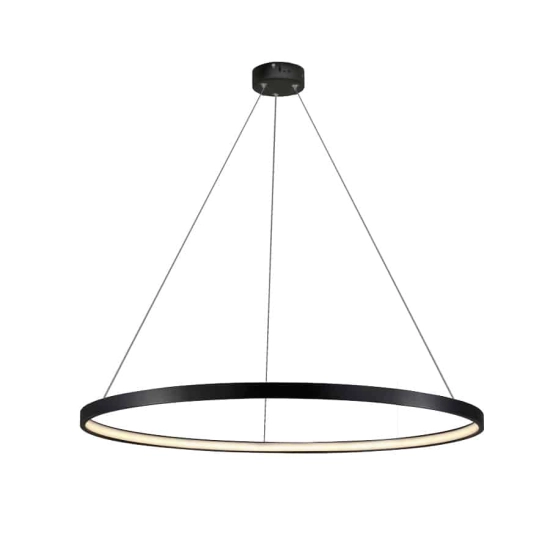 kinkiecik.pl Ring wisząca duża czarna 3000K LP-909/1P L BK Light Prestige