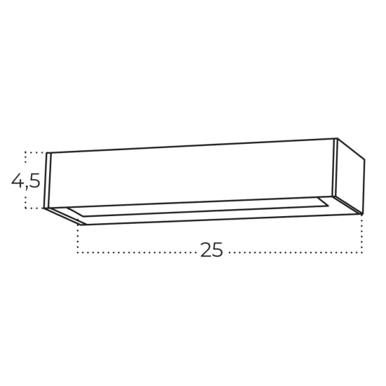 Kinkiet ROSVIK AZ5847 6W 3000K IP54 czarny AZZARDO