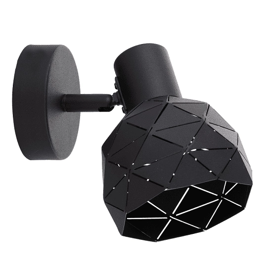 kinkiecik.pl Kinkiet spot czarny REUS 1 LP-8069/1WS BK LIGHT PRESTIGE