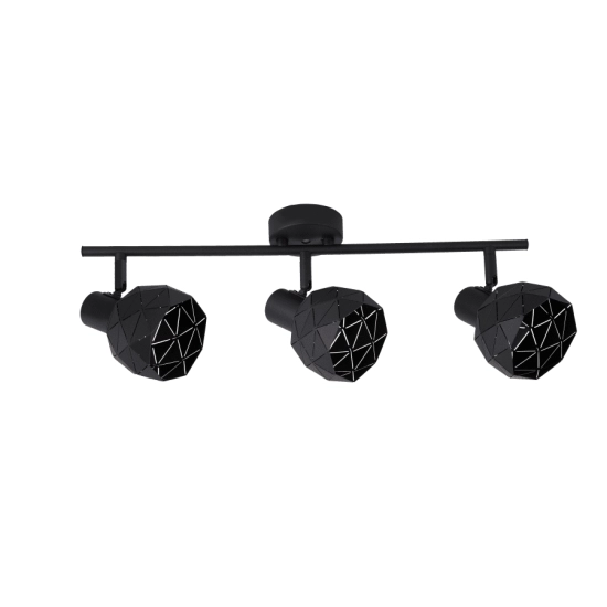 kinkiecik.pl Lampa sufitowa czarna REUS 3 LP-8069/3WS BK LIGHT PRESTIGE