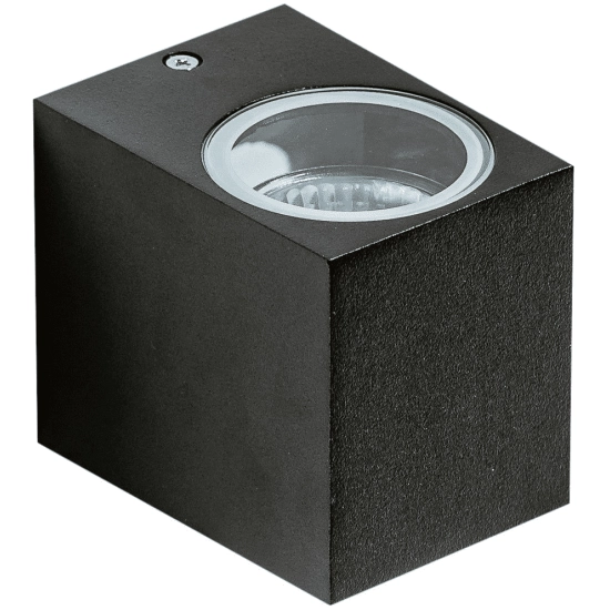 Kinkiet Rimini 1 Square (black) AZ4267 GU10 1x Max 35W IP54 METAL AZZARDO