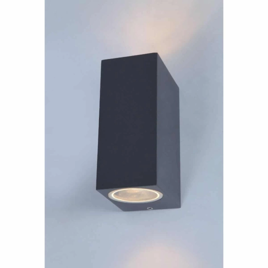Rimini 2 Square (dark grey) AZ4312 GU10 2x Max 35W IP54 METAL AZZARDO