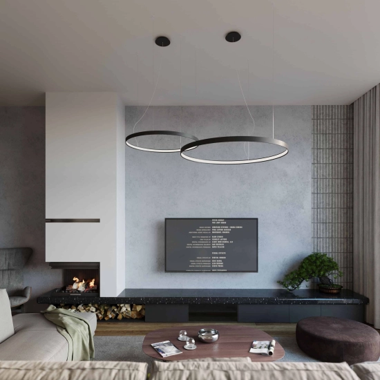 Lampa wisząca RIO 55 Czarny 3000K TH.106 THORO - zdjęcie produktu