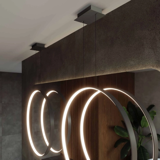 Lampa wisząca RIO 55 czarny 3000K TH.114 THORO - zdjęcie 4