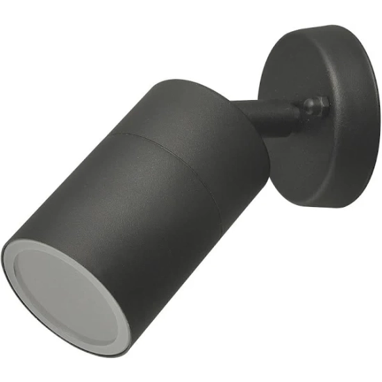 Rolf 1 Wall (black) AZ4475 GU10 1x MAX 35W IP44 METAL GLASS AZZARDO