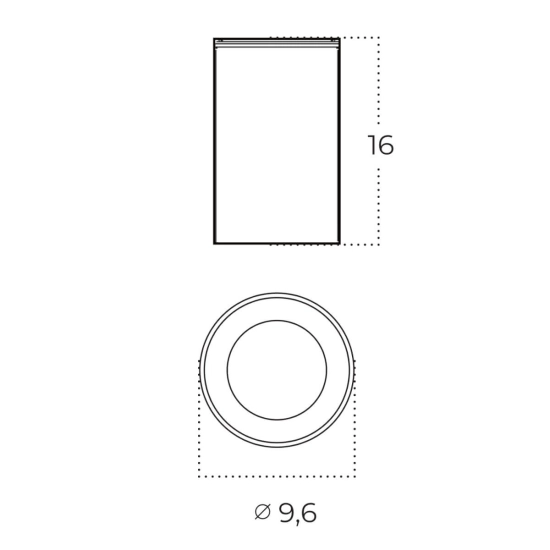 Tuba Rotor AZ6075 IP65 czarna AZZARDO