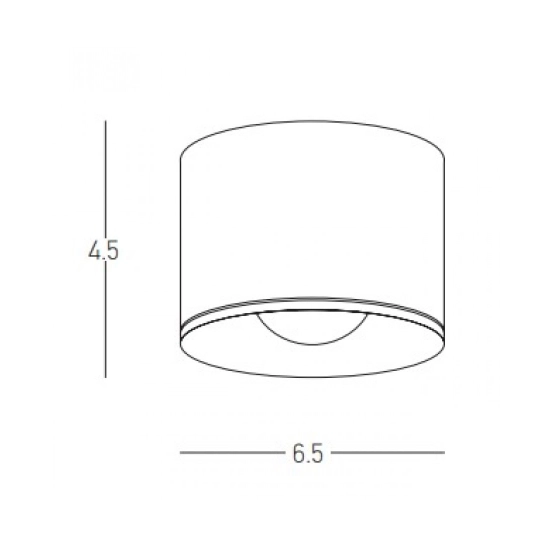 S132 CEILING LED LIGHT 12W WHITE IP54 Zambelis Lights