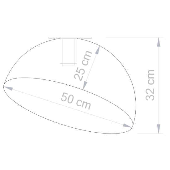 SFERA Plafon ZŁOTY CZARNY NAKRAPIANY 50 32481 SIGMA
