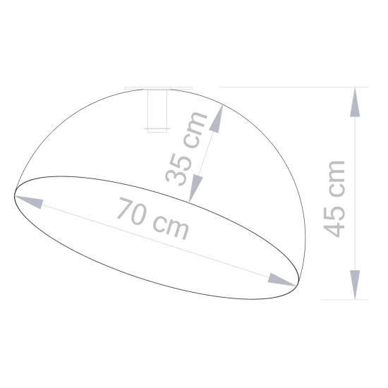 SFERA Plafon ZŁOTY 70 32476 SIGMA