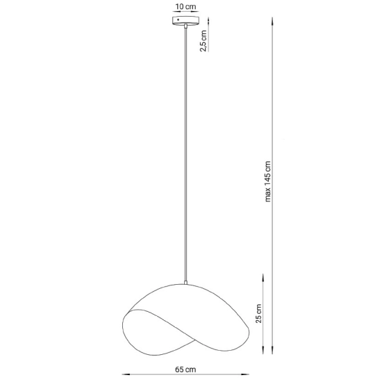 Lampa wisząca SONA biały/złoty 41098 Sigma