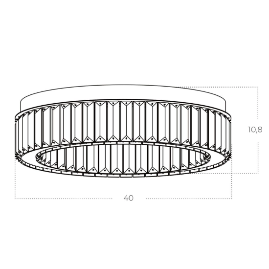 Plafon SPARK AZ5783 30W/3000K AZZARDO