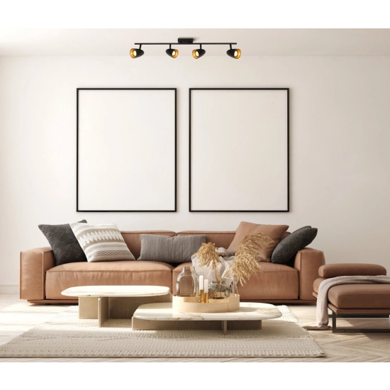 Spot Tino SPL-36748-4-BK-GD Italux