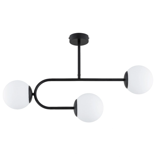 Lampa wisząca STELLAR CZARNA BIAŁA 3xE14 62527 ALFA