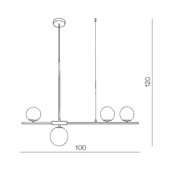 Lampa wisząca Sandra 3 DIMM (white) AZ4426 AZZARDO