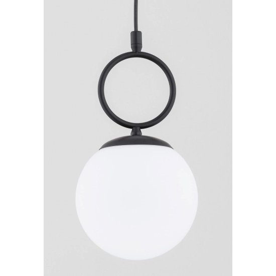 Lampa wisząca Sitro 1xE14 czarna-biała 61468 ALFA