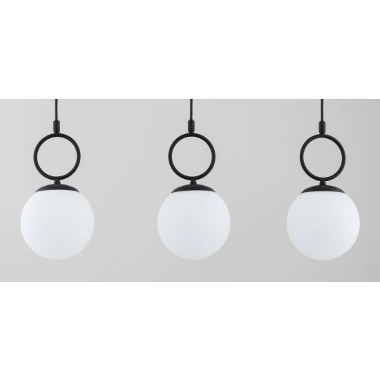 Lampa wisząca Sitro listwa 3xE14 czarna-biała 62564 ALFA