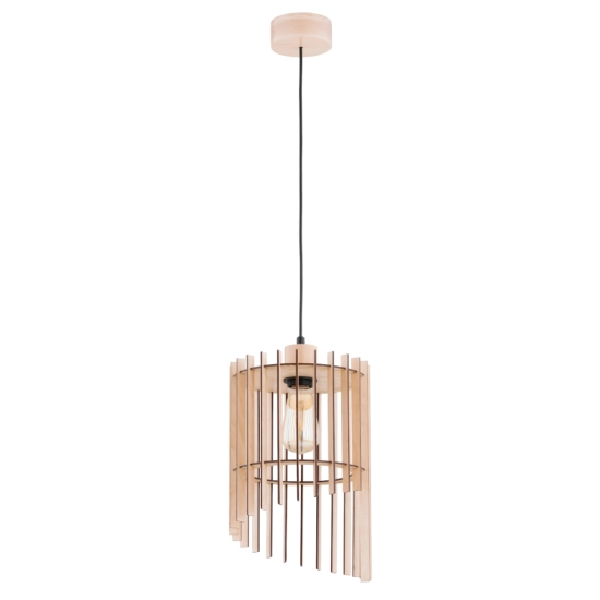 Lampa wisząca SOLANA DREWNIANA 1xE27 61367 ALFA