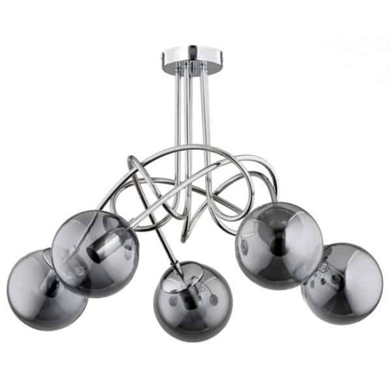 kinkiecik.pl Nowoczesna lampa sufitowa TANGO GLASS 5 PŁ 61095 ALFA