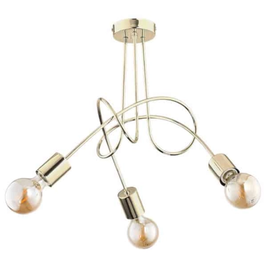 kinkiecik.pl Plafon 3 punktowy TANGO GOLD śr. 48cm 28313 ALFA