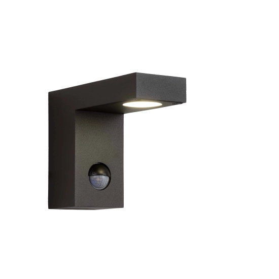 Kinkiet z czujnikiem ruchu TEXAS LED 1x6W 3000K IP54 28850/24/30 Anthracite Lucide - zdjęcie produktu