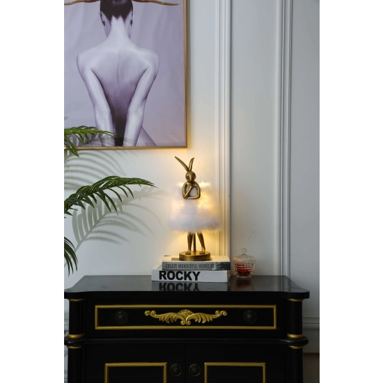 Lampa Biurkowa Zajączek Flafi M Złoty TL0108-M yaskr