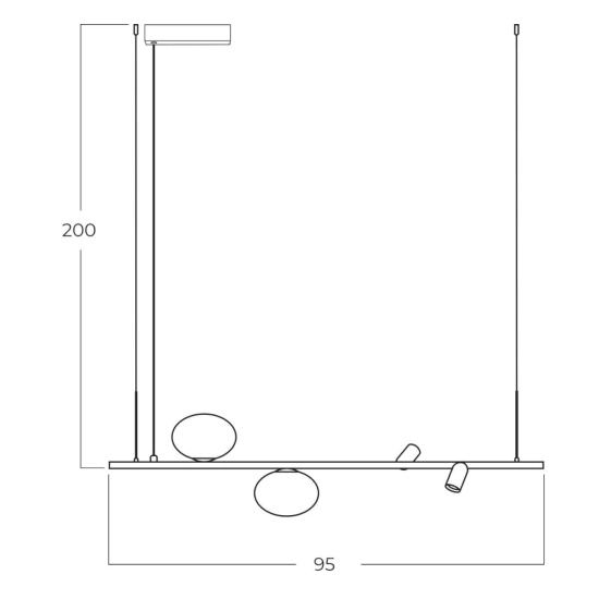 Lampa wisząca TRASIMENO 95 AZ5639 AZZARDO