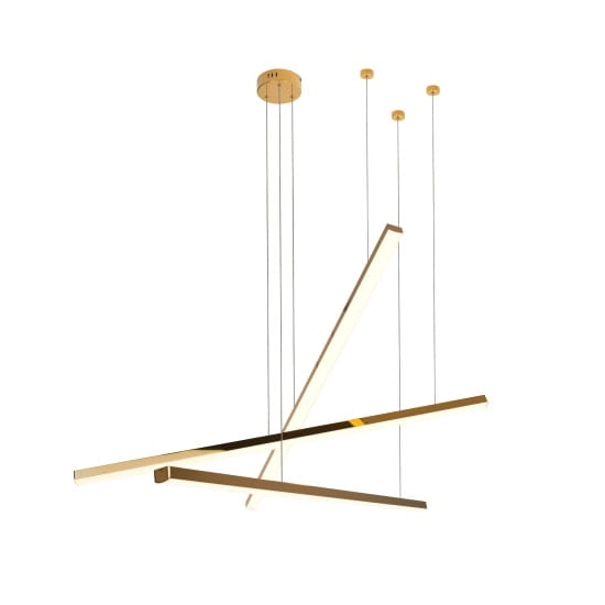 Trio 3 P0426D Lampa Wisząca Ściemnialna Złota MAXLIGHT - zdjęcie produktu