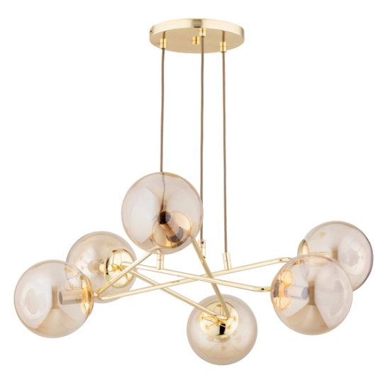Lampa wisząca TRISTAN ZŁOTA 6xE14 63248 ALFA