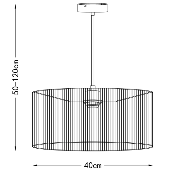 Lampa wisząca Tensa 1xE27 40W 345721-11 REALITY