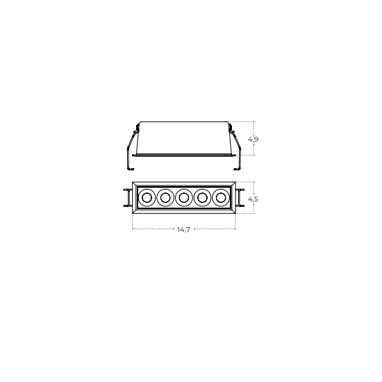 Oprawa podtynkowa Tetris AZ6276 10W CCT DIMM czarny AZZARDO