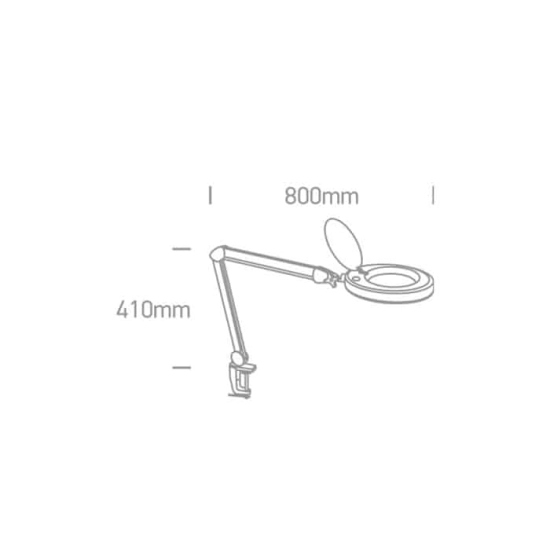kinkiecik.pl Lampa biurkowa The Magnifying Lens LED Lamp 61066/W ONE LIGHT