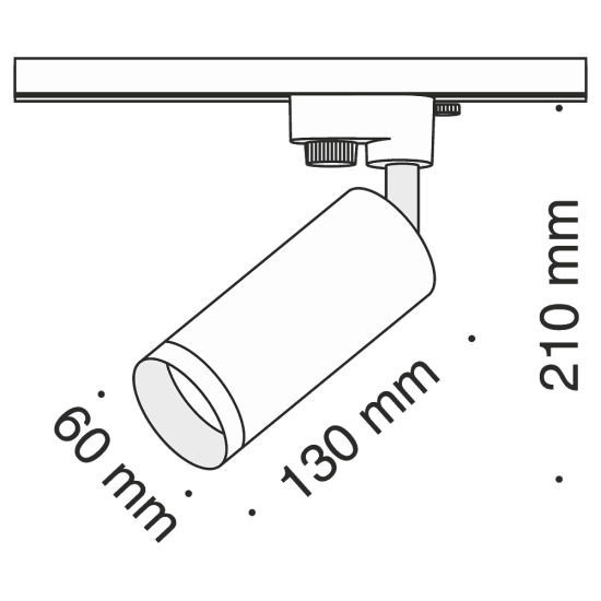 Lampa szynowa Focus Unity GU10 1x10W TR004-1-GU10-MG Maytoni - zdjęcie dodatkowe 4