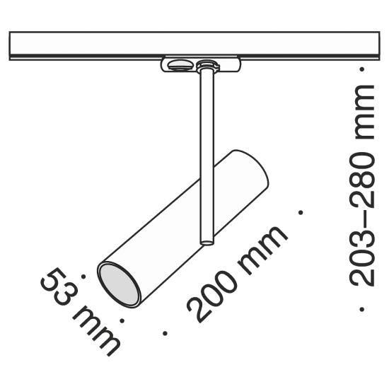 Lampa szynowa Elti Unity GU10 1x10W TR005-1-GU10-B Maytoni - zdjęcie dodatkowe 3