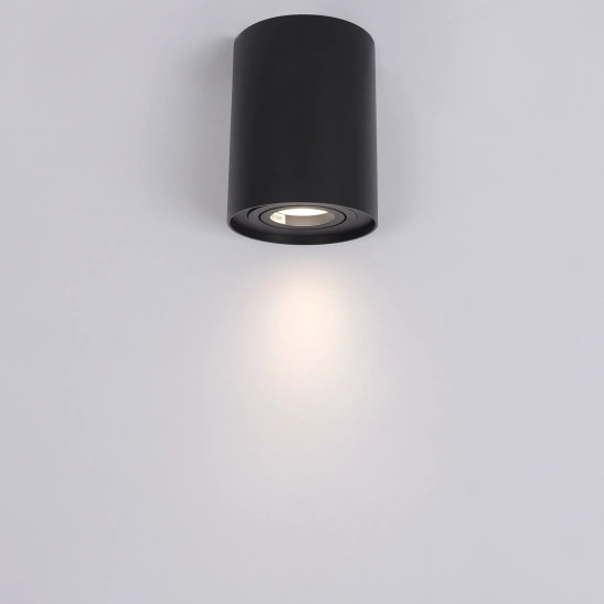 Tubka Leila 1xGU10 czarna CL0101-BK yaskr