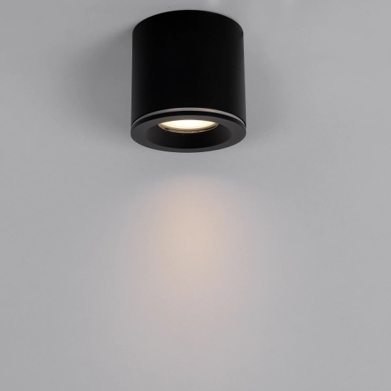 Tubka Luna 1xGU10 czarna IP65 CL0103-BK yaskr