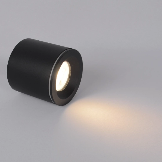 Tubka Luna 1xGU10 czarna IP65 CL0103-BK yaskr